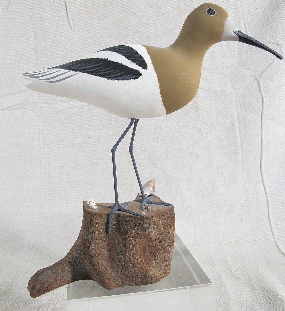 Hatteras Island North Carolina LB Fulcher Carved Split Tail Shorebird